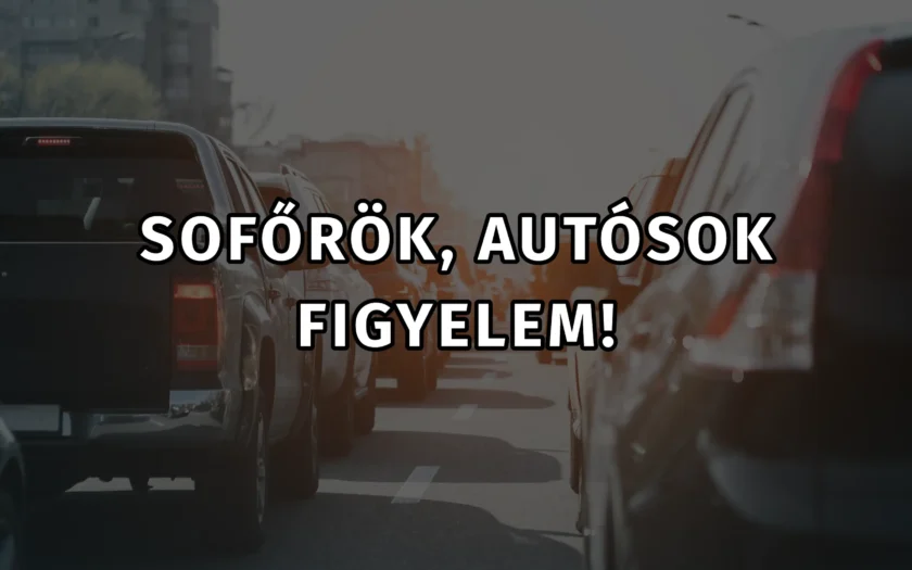 Autósok figyelem
