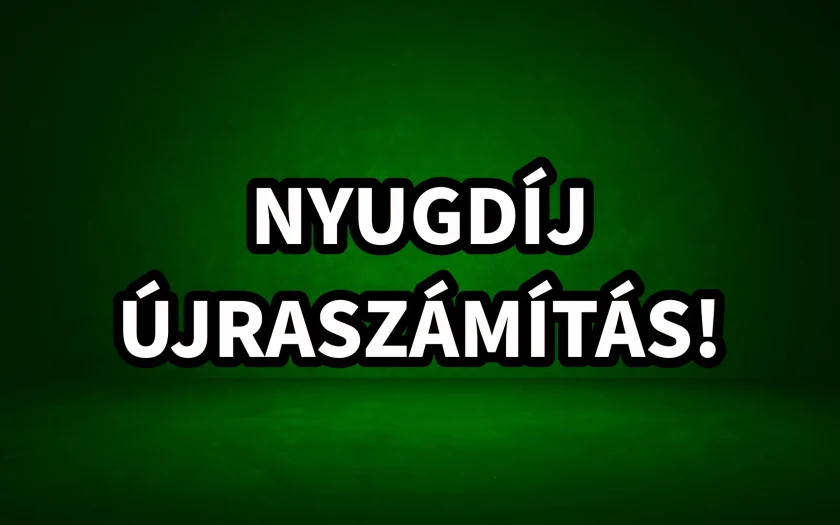Nyugdíj ujraszámítása