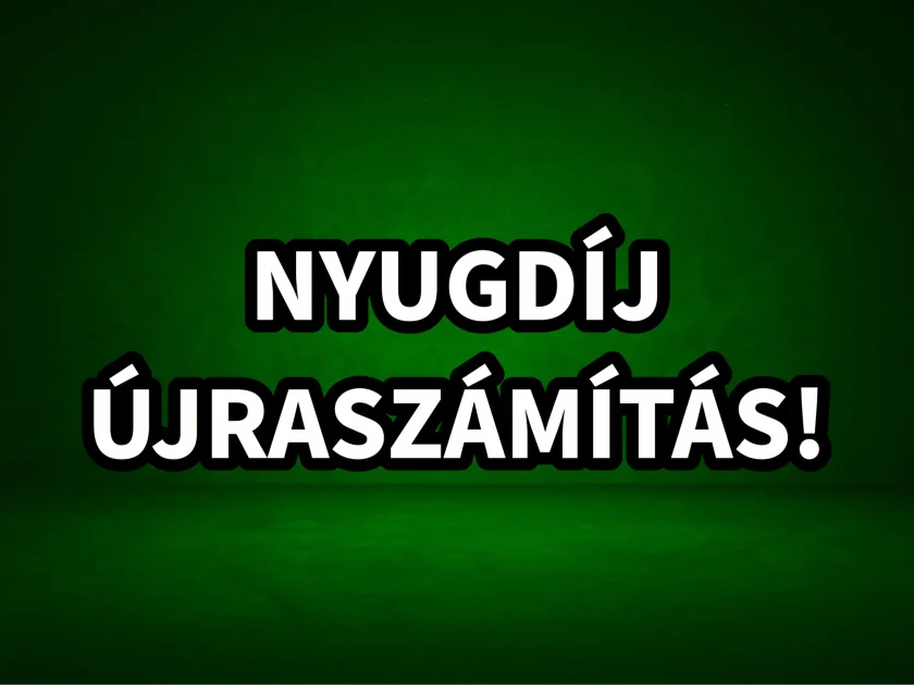 Nyugdíj ujraszámítása