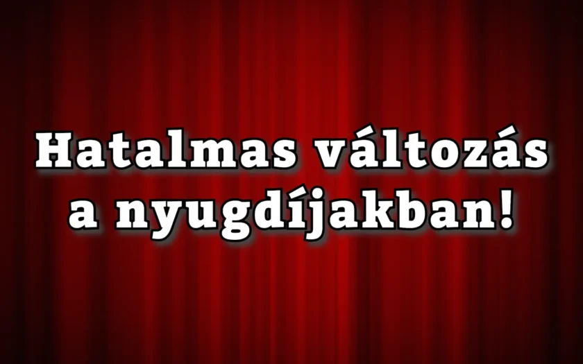 Hatalamas változás a nyugdíjakban
