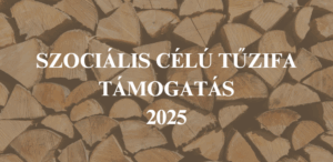 Tűzifa támogatás